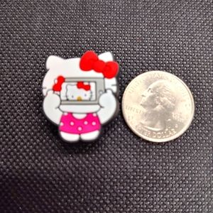 🍒(3/$6.) Hello Kitty New Shoe Charm for Shoes Bracelets and Keychains